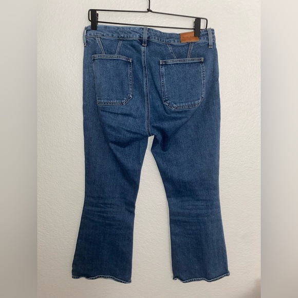 ☀️SOLD☀️ M.i.h Marty High Rise Cropped Flare Jean Front Split 29 (fits like 27) - Picture 5 of 8